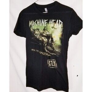 unto the Locust - MACHINE HEAD T-SHIRT NEW nos Womens Large ROCK TEE